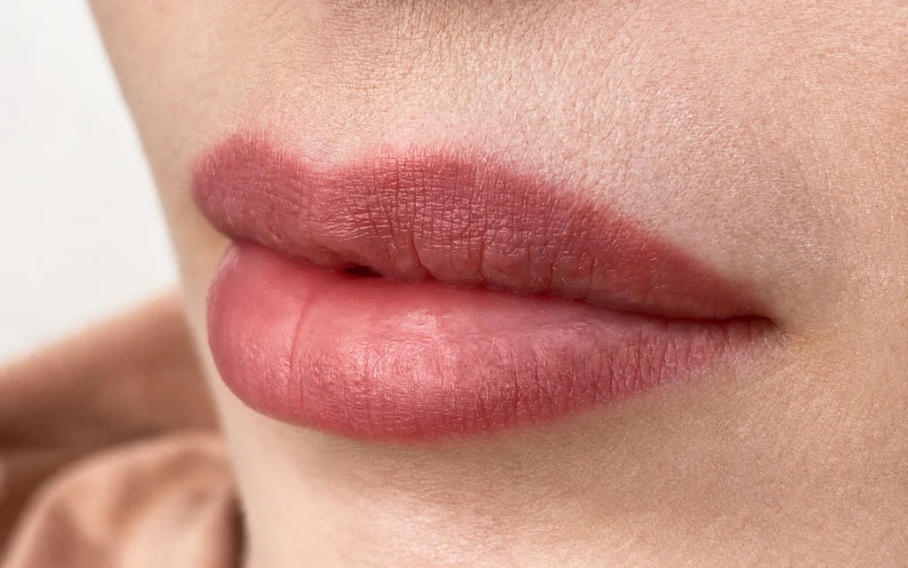 Nærbilde av lepper med Lip Blush